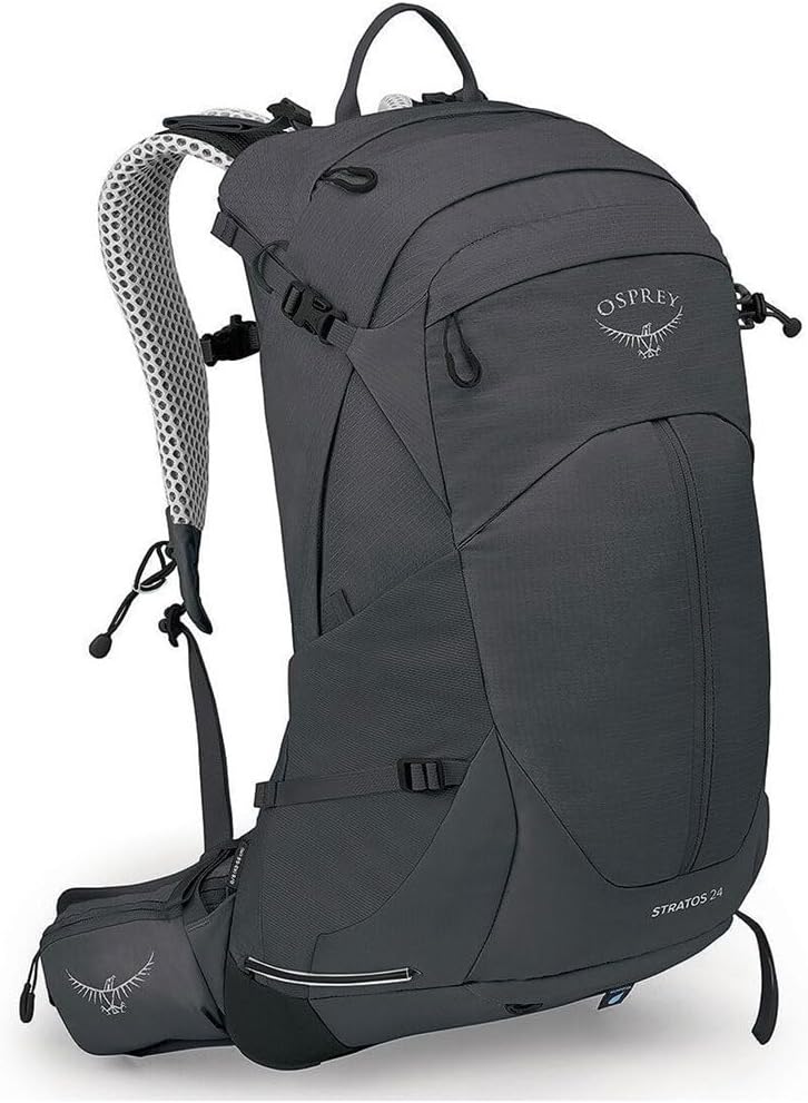 Osprey Stratos 24L Men's Hiking Backpack, Tunnel Vision Grey