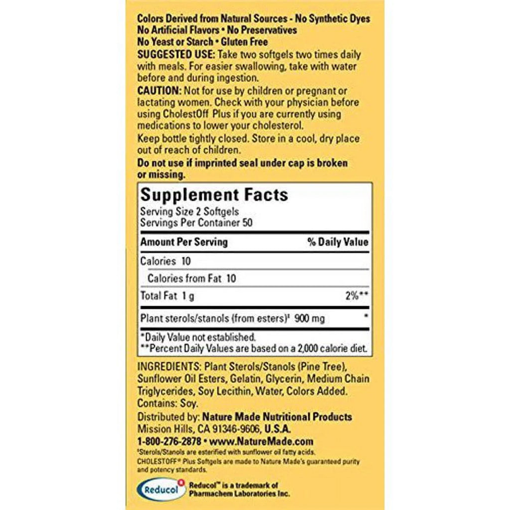 CholestOff Plus Softgels, 100 Count Y787