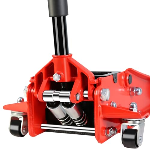 Heavy Duty Hydraulic Floor Jack, Low Profile Steel Racing Jack, 2 Ton Capacity, Blue H1350