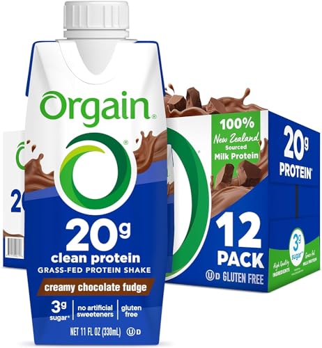 Protein Shake, Vanilla Bean, 20g Whey, 11 Fl Oz (Pack of 12) Y83753