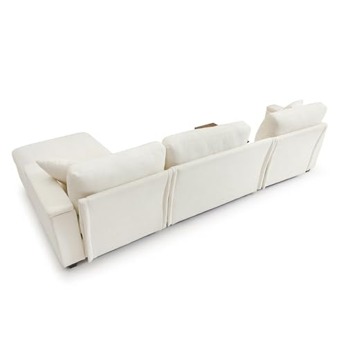 Modular Sectional Sofa with Ottoman, U-Shaped Lounge Couch H930