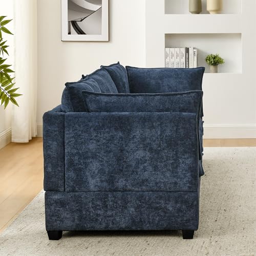 Modular Sectional Sofa with Ottoman, U-Shaped Lounge Couch H930