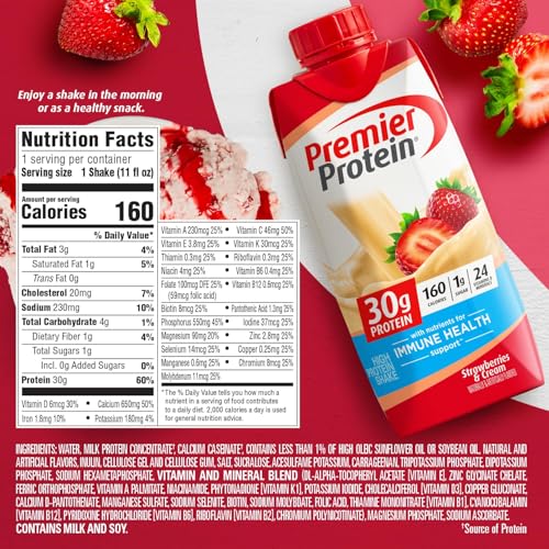 Cafe Latte Protein Shake, 30g Protein, 11 fl oz, Pack of 12 W88530