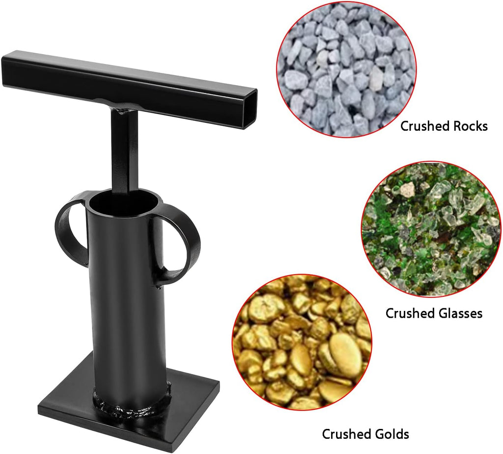 Rock Crusher Heavy Duty Frit Maker Glass Breaker Ore Pulverizer Q303781
