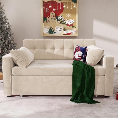 Convertible Sofa Bed 3-in-1 Sleeper with Adjustable Backrest I87565