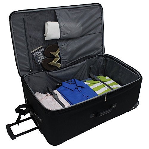 Expandable Rolling Upright Luggage, Burgundy, 8-Piece Set Q76489