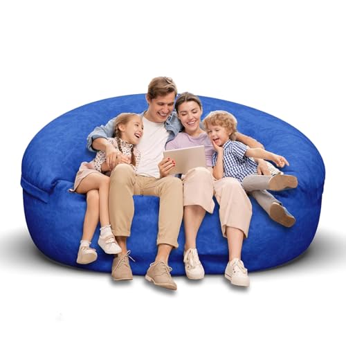 Bean Bag Chair for Adults 3FT, Soft Removable Cover, Light Gray X3039