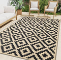 Waterproof Outdoor Rug 5x8 ft, Reversible Plastic Straw Patio Mat Z2613
