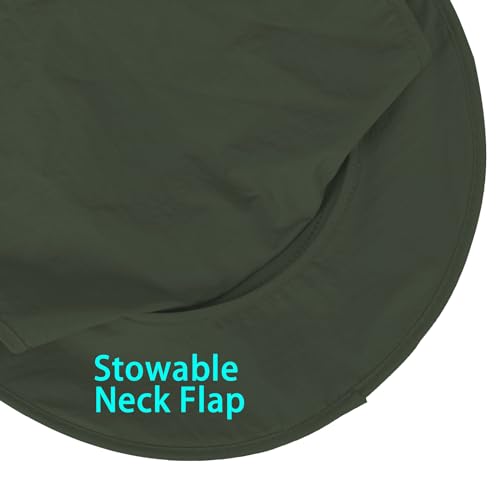 UPF 50+ Wide Brim Bucket Hat with Neck Flap for Fishing L131