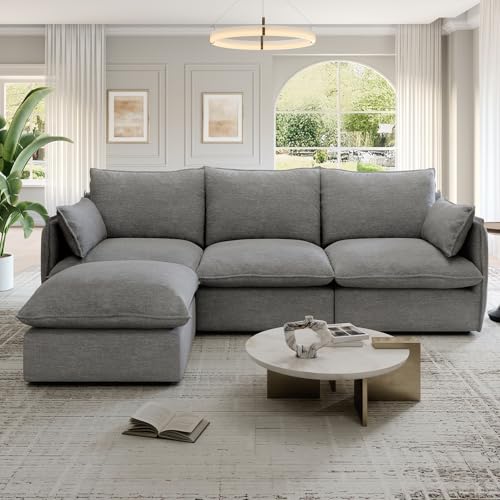 Modular Sectional Sofa, Waterproof Down Filled, Dark Gray C7587