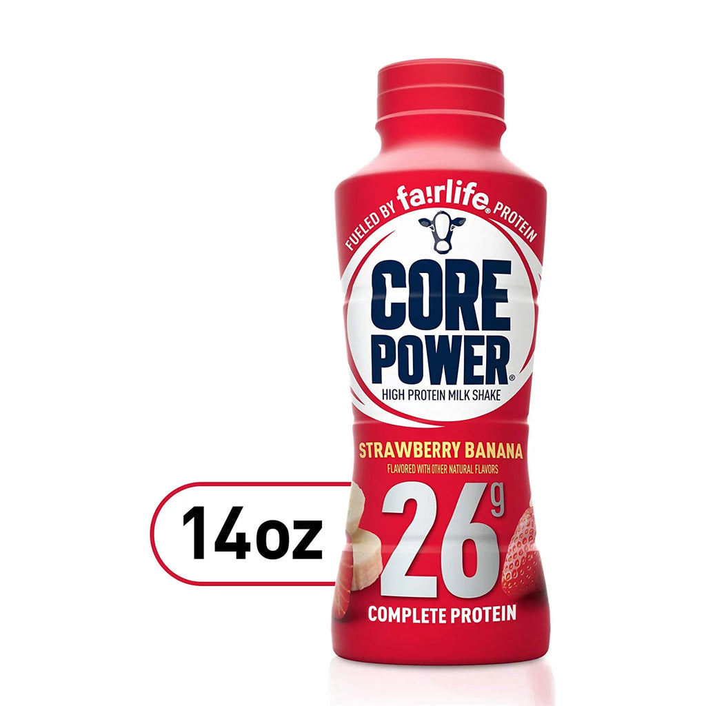 Strawberry Banana High Protein Milk Shake, 14 Fl Oz (Pack of 12) V971