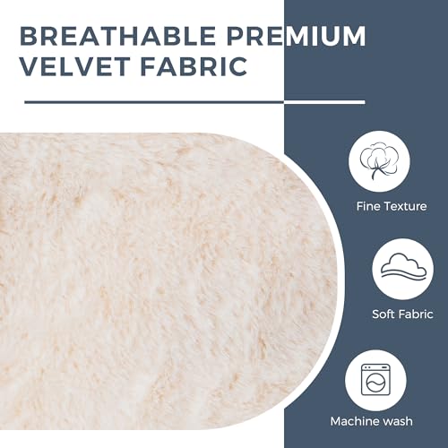 Giant Bean Bag Chair Bed for Adults, Convertible Floor Sofa Mattress R473823