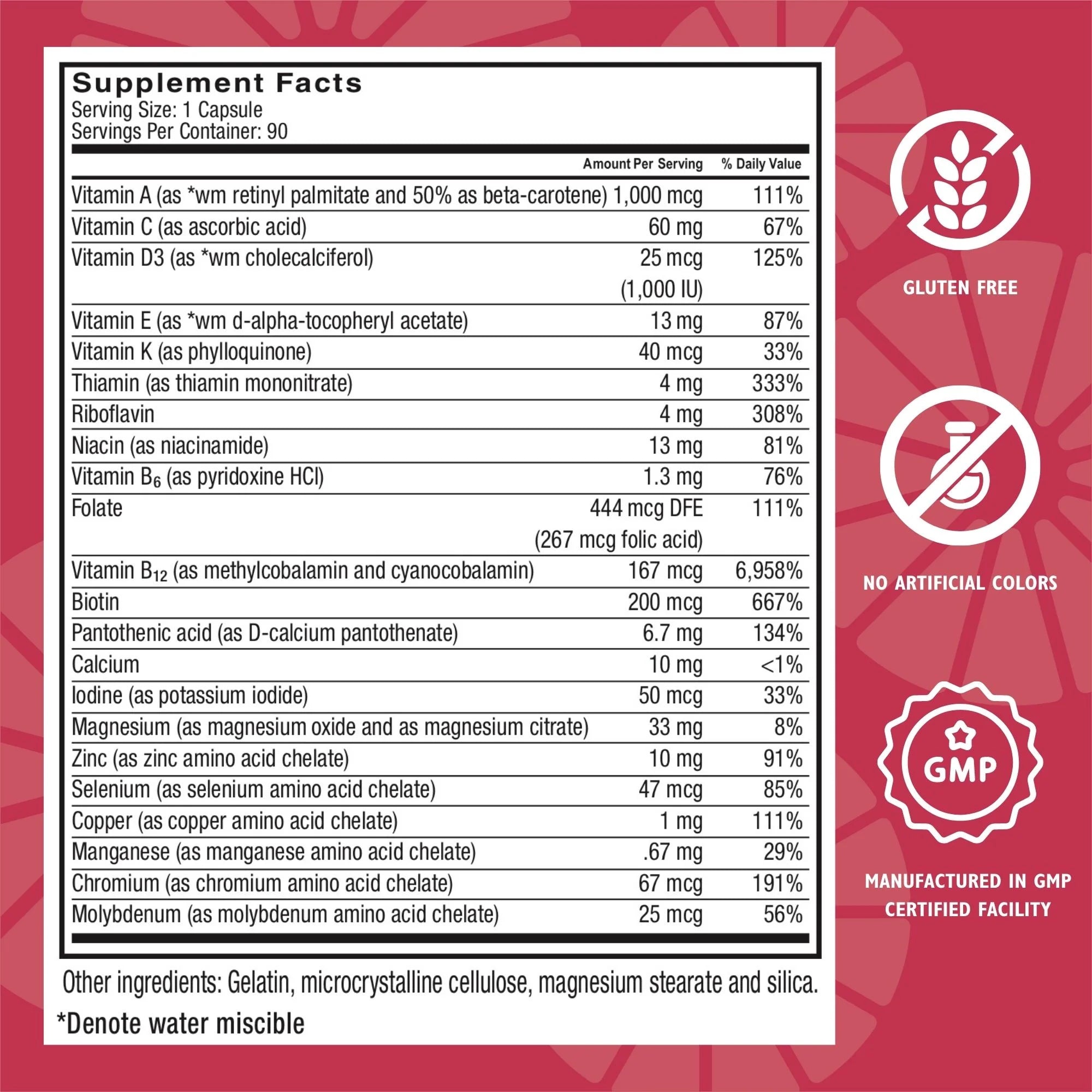 Bariatric Multivitamin without Iron Capsules, 90 Count X4742
