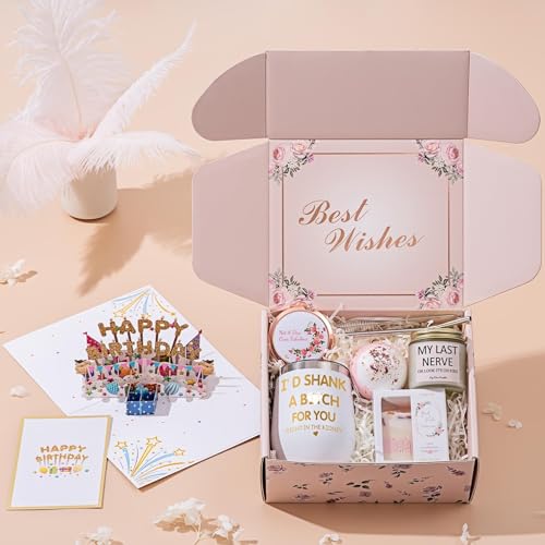 Happy Bath Set Relaxing Spa Gift Baskets for Women L403