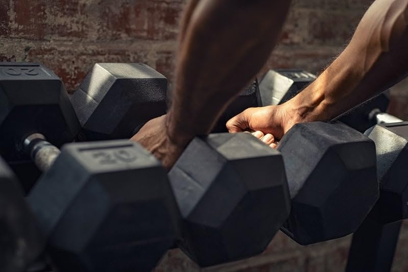 Rubber Encased Hex Dumbbell U6117