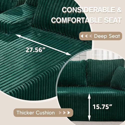 Modular L-Shape Sectional Sofa with Oversized Chaise A47792