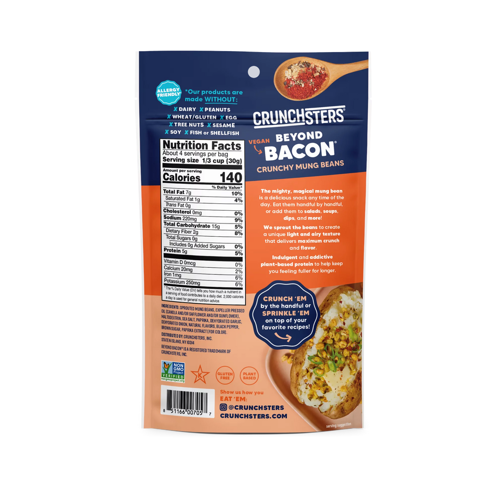 Sprouted Protein Snack Beyond Bacon 4oz 6-Pack W152