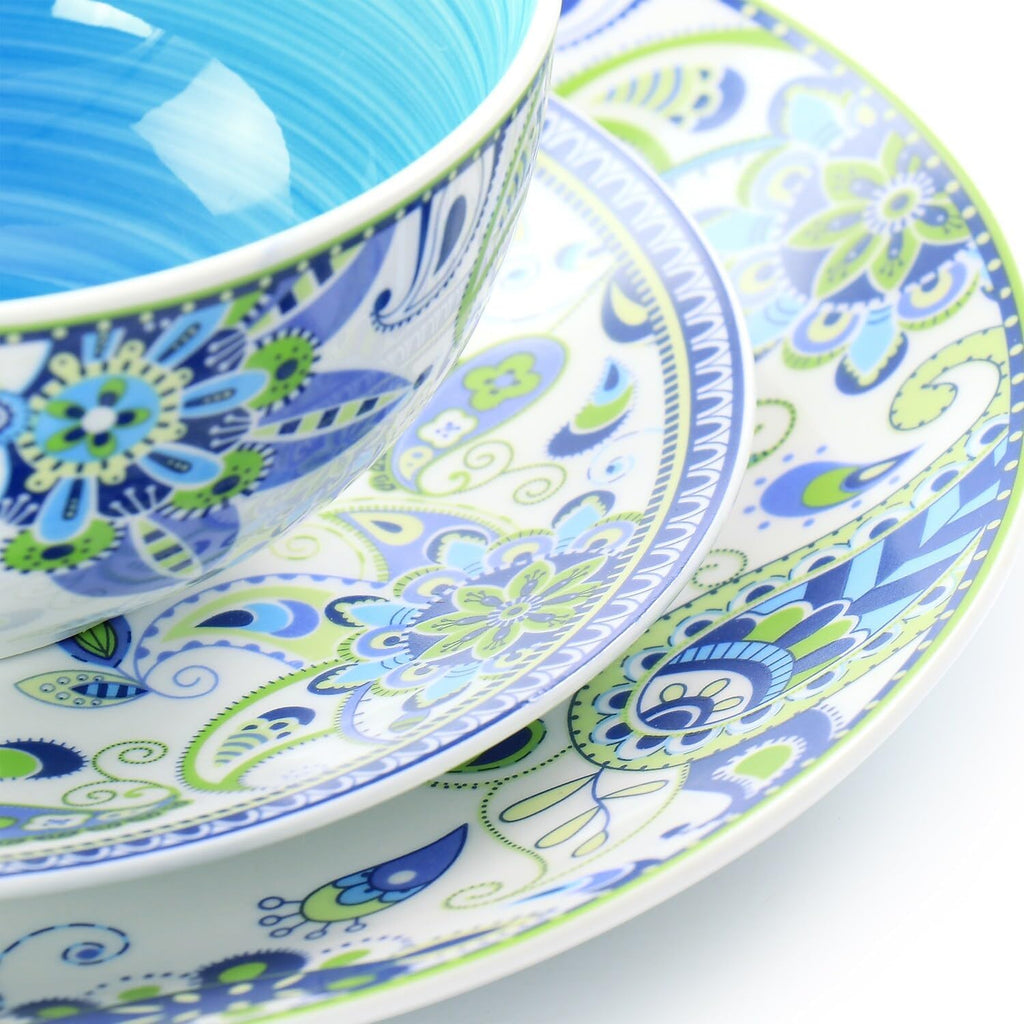 16 Piece Round Porcelain Dinnerware Set C9948