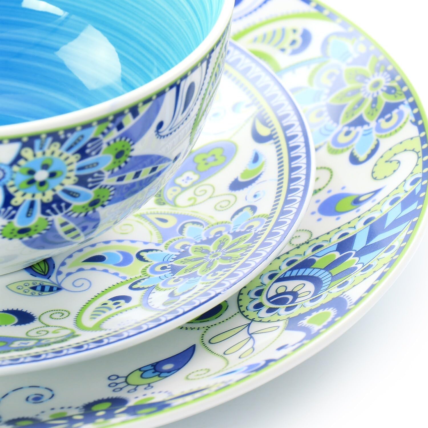16 Piece Round Porcelain Dinnerware Set C9948