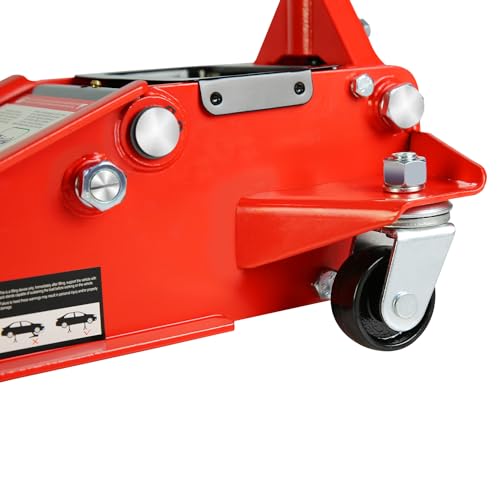 Heavy Duty Hydraulic Floor Jack, Low Profile Steel Racing Jack, 2 Ton Capacity, Blue H1350