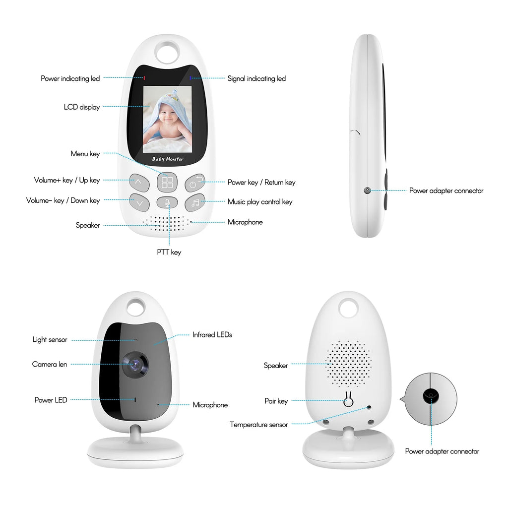 Wireless Monitor with 2.0 Inch LCD Screen W821