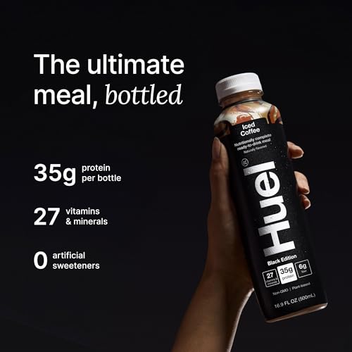 Chocolate Meal Replacement Drink, High Protein, Plant Based, 16.9 Fl Oz (12 Pack) T510