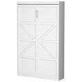 Twin Size Murphy Wall Bed, White, Space-Saving X16799
