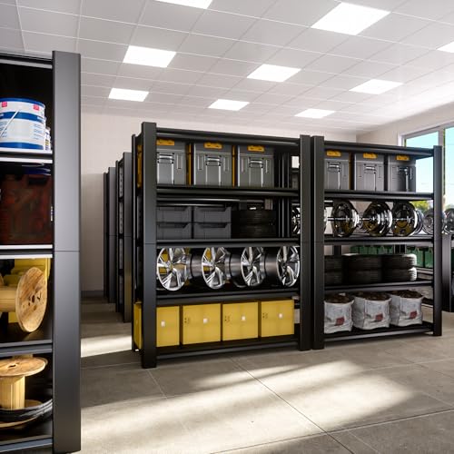 Heavy Duty Garage Shelving Unit, 5-Tier Adjustable Metal Storage Rack Y532