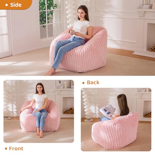 Giant Bean Bag Chair for Adults and Kids, Floor Sofa, Grey D679