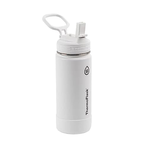 16 oz Stainless Steel Bottles Set of 2 (White/Blue) B478