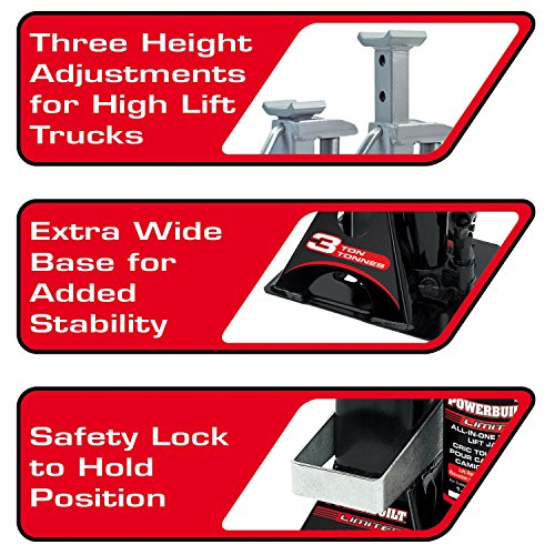 Bottle Jack and Jack Stands in One, 6000 Pound All-in-One Car Lift S264808