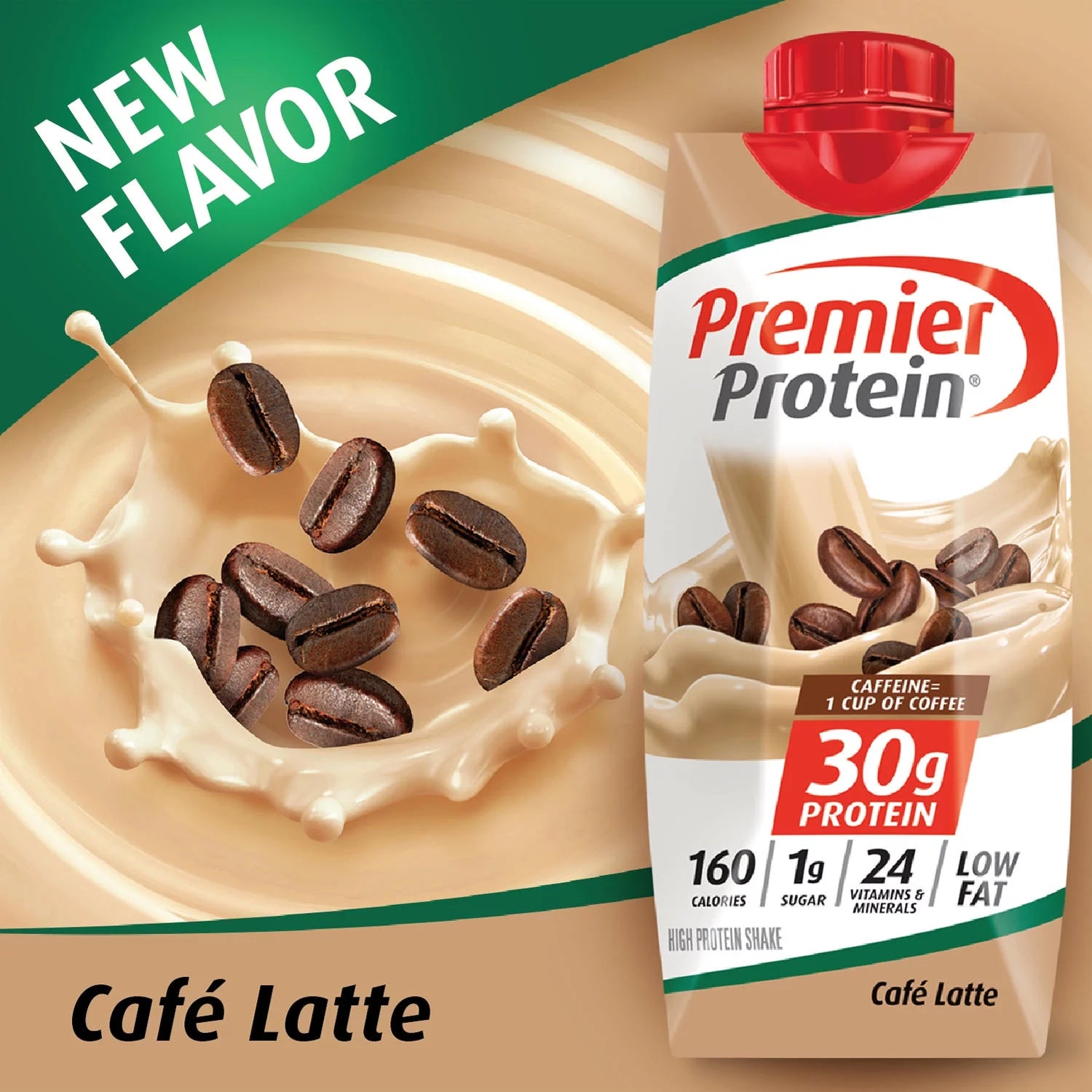 Café Latte High Protein Shake, 11 fl oz, 15 Pack A9514