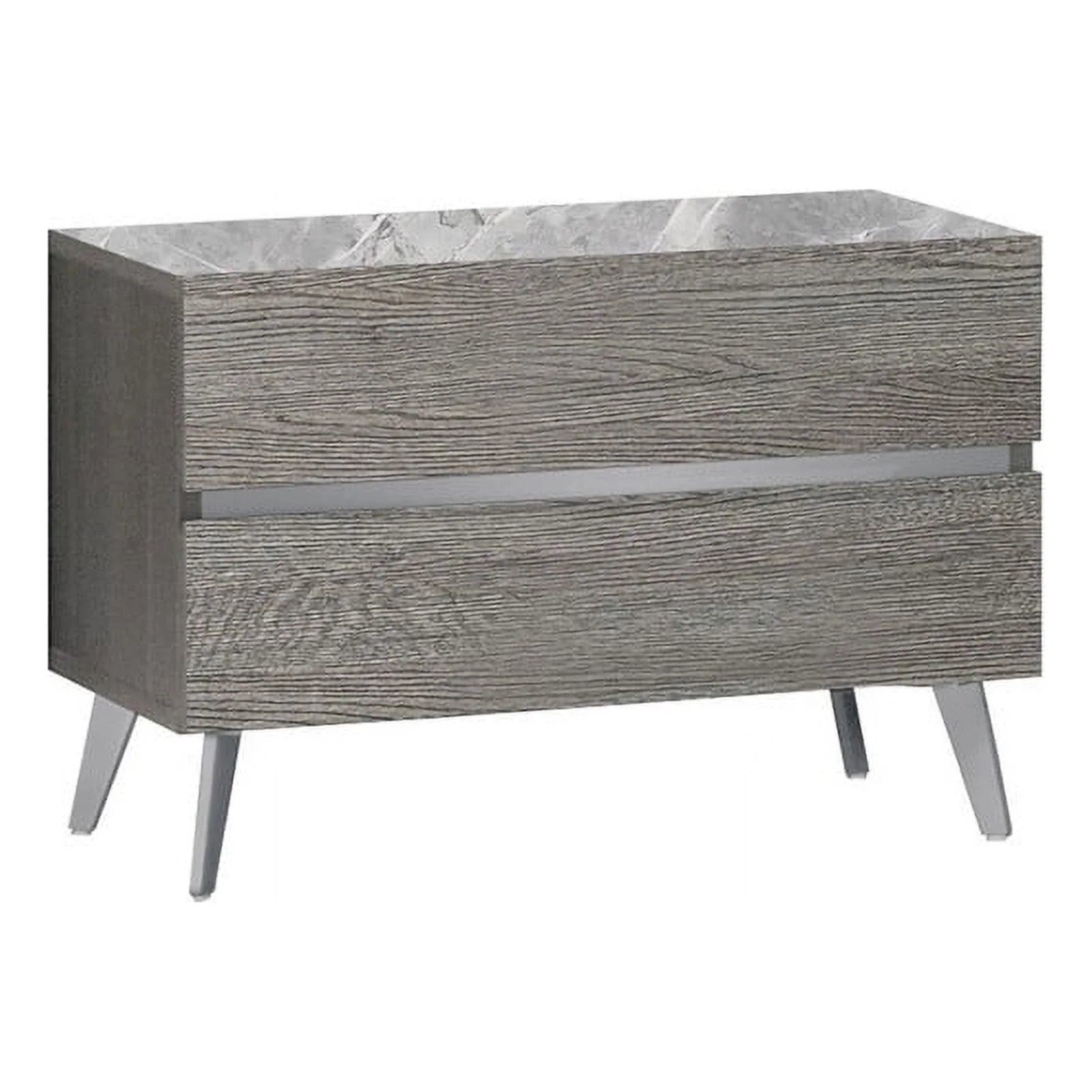 King Size 3-Piece Bedroom Set in Light Grey Oak Veneer B973