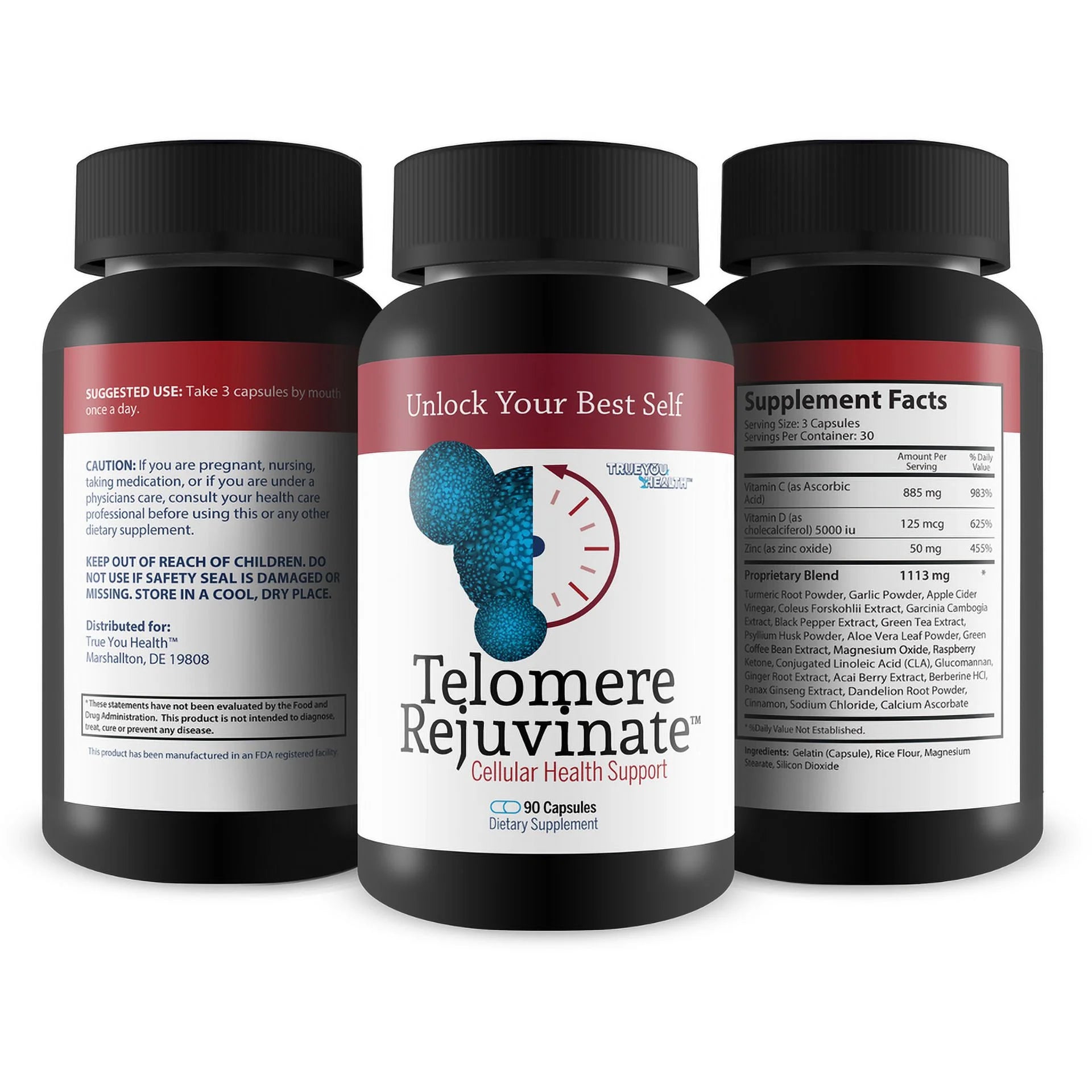 Telomere Support Supplement 90 Capsules W476