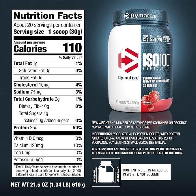 Whey Protein Powder Isolate, Cookies & Cream, 25g Protein I356