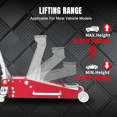 Hydraulic Low Profile Racing Floor Jack, 1.5 Ton Capacity E34626