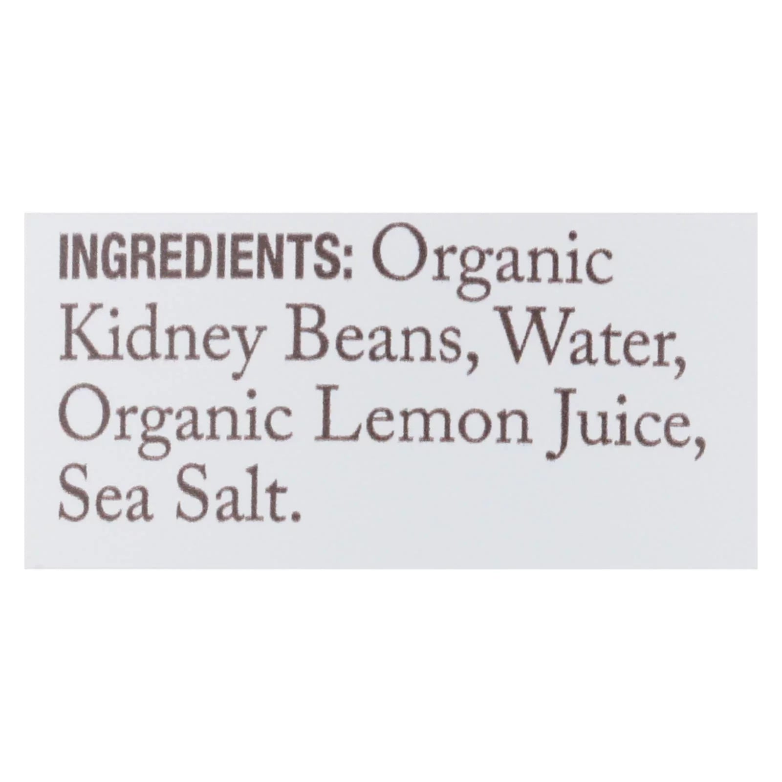 Organic Kidney Beans, 13 oz, Case of 6 R41113