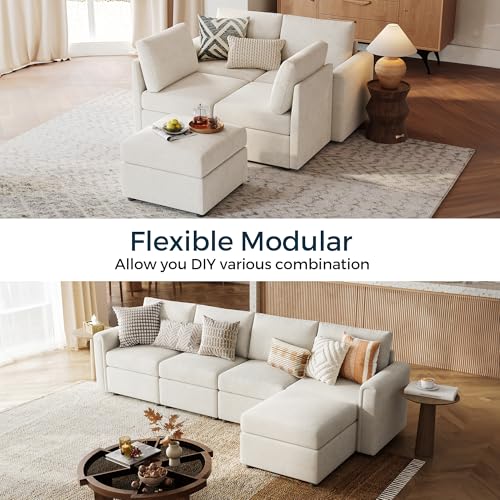 Modular Sectional Sofa with Storage, U Shaped Couch, Blue Y4358