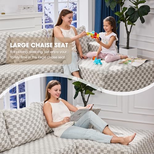 Modular L-Shape Sectional Sofa with Oversized Chaise A47792
