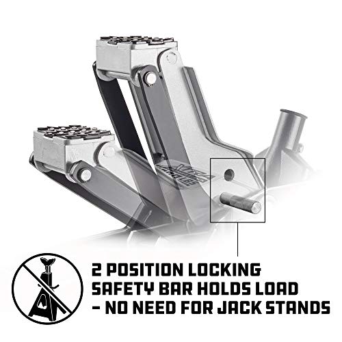 Bottle Jack and Jack Stands in One, 6000 Pound All-in-One Car Lift S264808