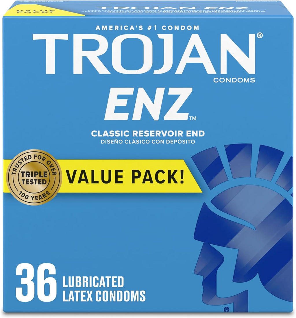 Lubricated Latex Condoms for Contraception and STI Protection, 36 Count X3196
