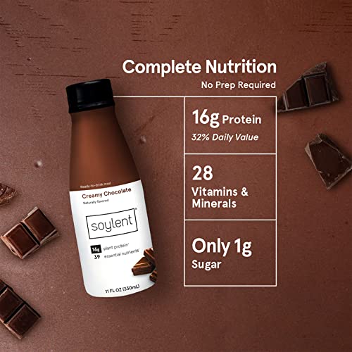 Gingerbread Meal Replacement Shake, Plant Based Protein Drink, 11oz (12 Pack) B2352