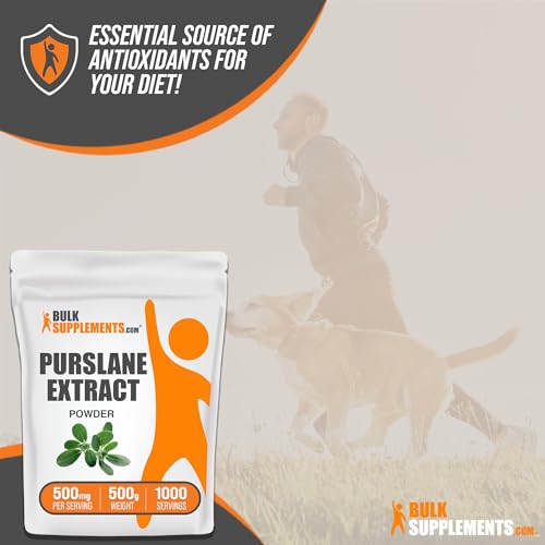 Purslane Extract Powder, Gluten Free, 500mg per Serving, 1kg E621