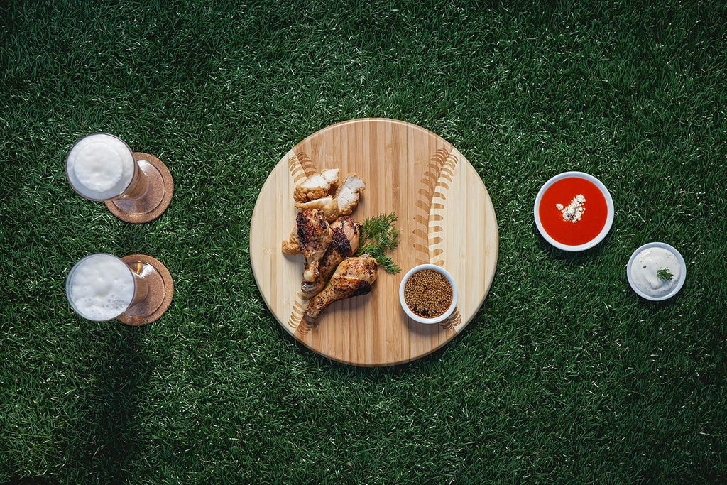Baseball Cheese Board, Novelty Charcuterie Serving Platter, Bamboo F12030
