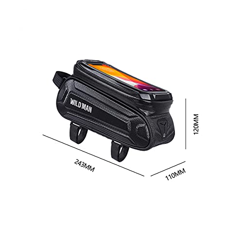 Waterproof Bicycle Front Frame Bag with Touch Screen Phone Holder A3953