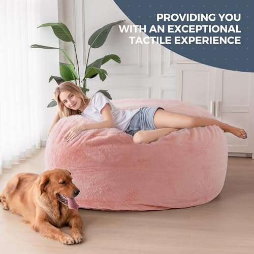 Giant Bean Bag Chair Bed for Adults, Convertible Floor Sofa Mattress R473823