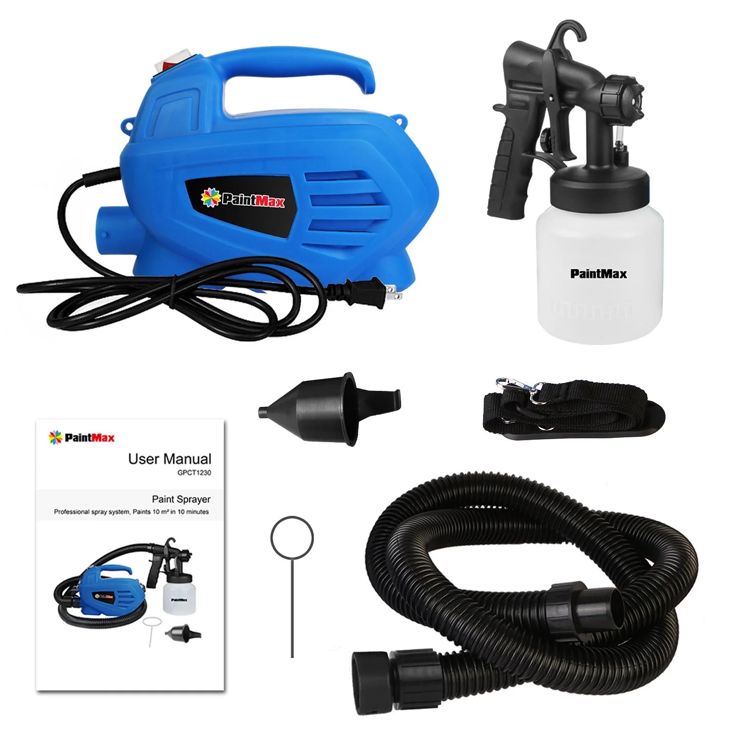 Paint Sprayer 800W Electric Paint Applicator with 3 Patterns for Cabinets, Fence, Walls, Door B551637