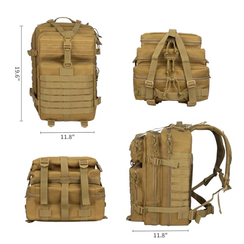 Tactical Backpack 45L Assault Pack 3 Day Molle Daypack Camping Outdoor Rucksack G668