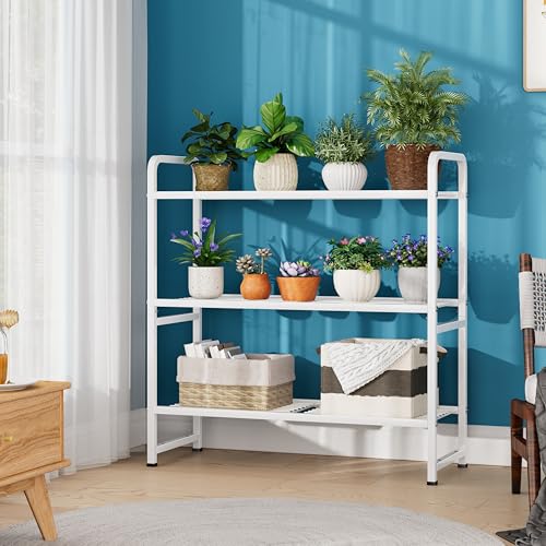 Heavy Duty Metal Wire Shelving Unit, 3 Tier, Stackable Storage Rack C875