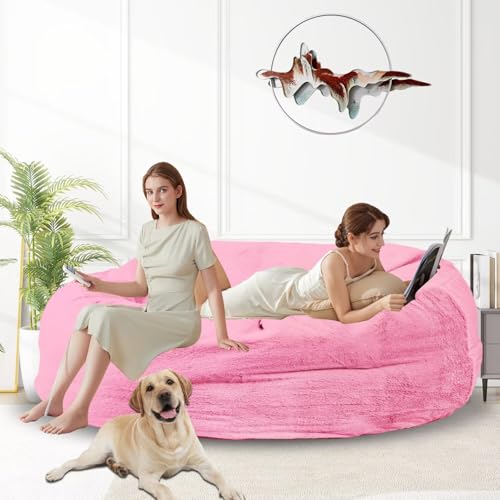 Bean Bag Chair for Adults 3FT, Soft Removable Cover, Light Gray X3039